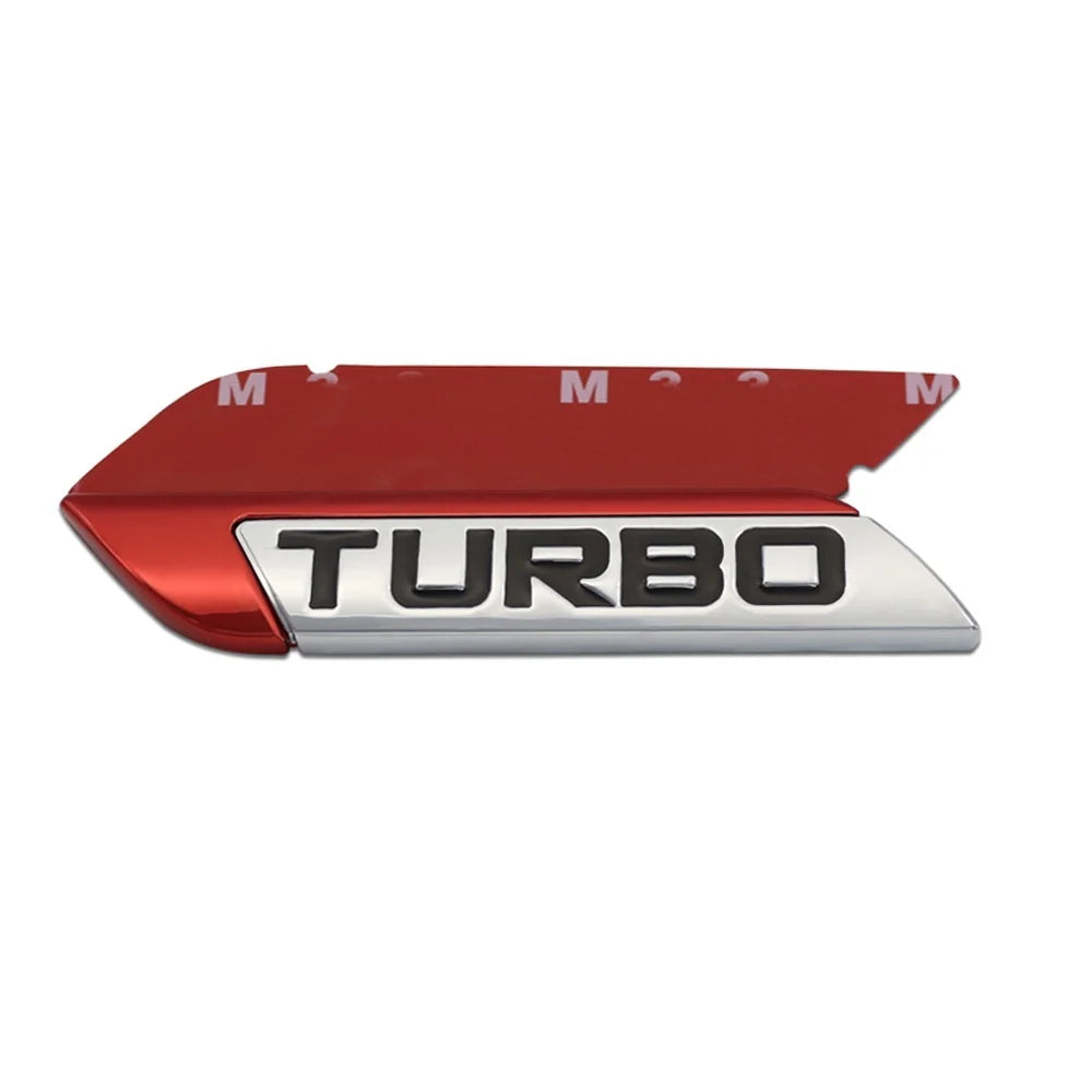 3D Metal Turbo Emblem Badge Decal for Car Body, DIY Styling - view 13