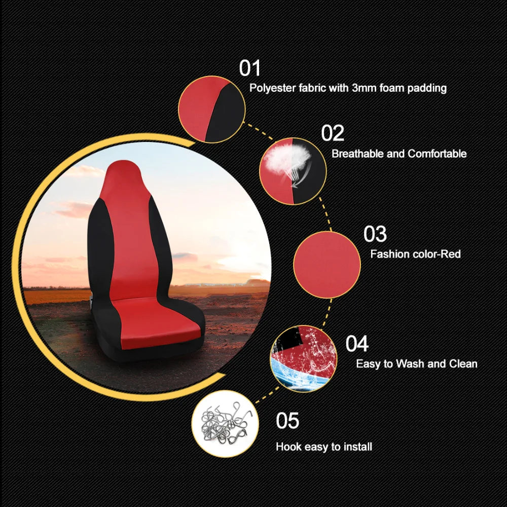 Universal Bucket Car Seat Covers for Cars, Trucks and SUVs