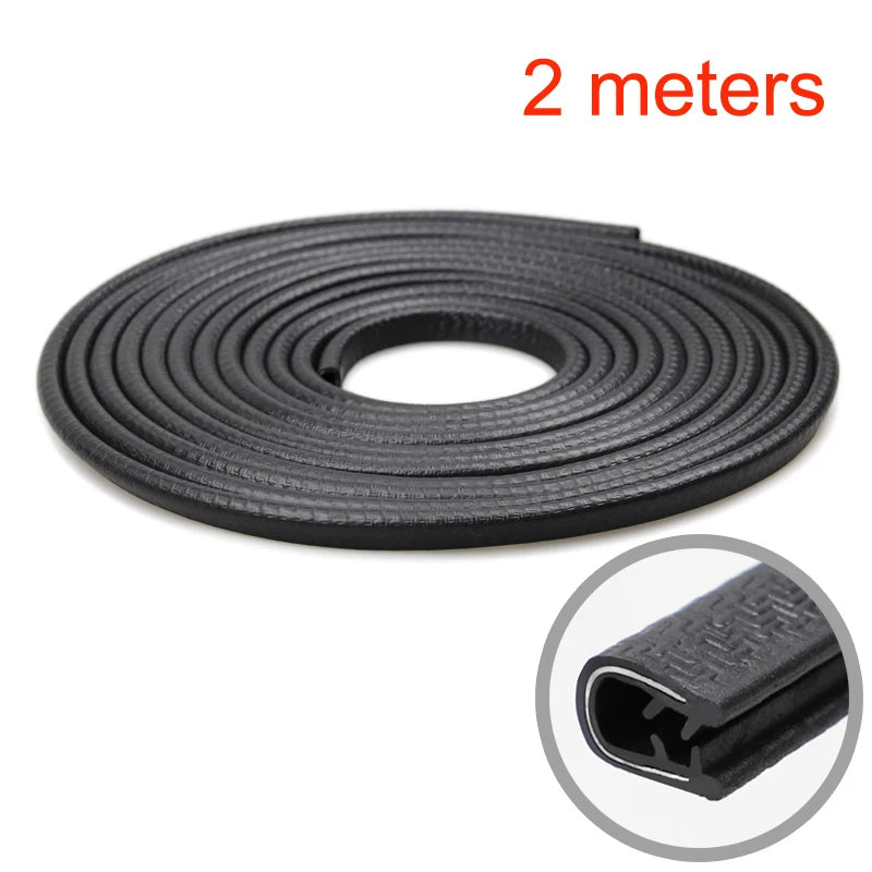 Car door edge seal strip, U-shape anti-scratch guard trim in 2m, 5m and 10m