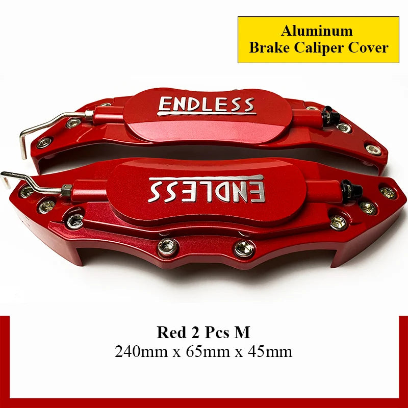 Universal Aluminum Brake Caliper Covers - 4 Pack (Blue/Red/Yellow) - image 9