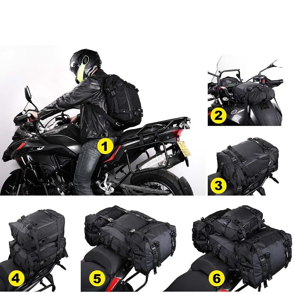 Rhinowalk Waterproof Motorcycle Tail Bag 10-30L - image 8