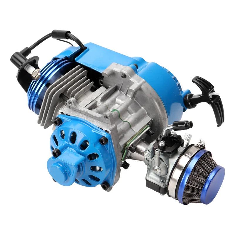 49cc 2-Stroke Complete Engine with Carburetor for Pocket Bike and ATV