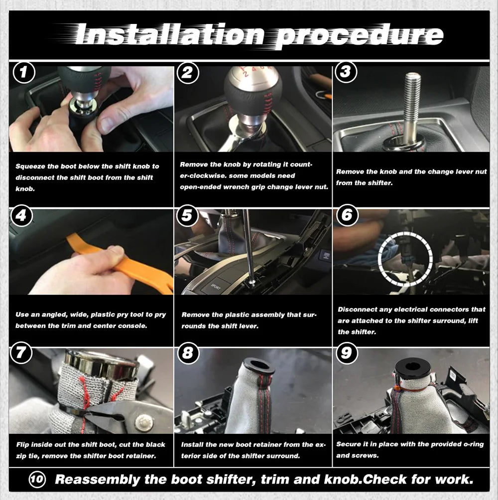 Universal Shift Knob Stopper Shifting Head Limiter Fixed Base Gear Head Buckle Aluminum Car Gear Knob Limiter PQY-SKA93