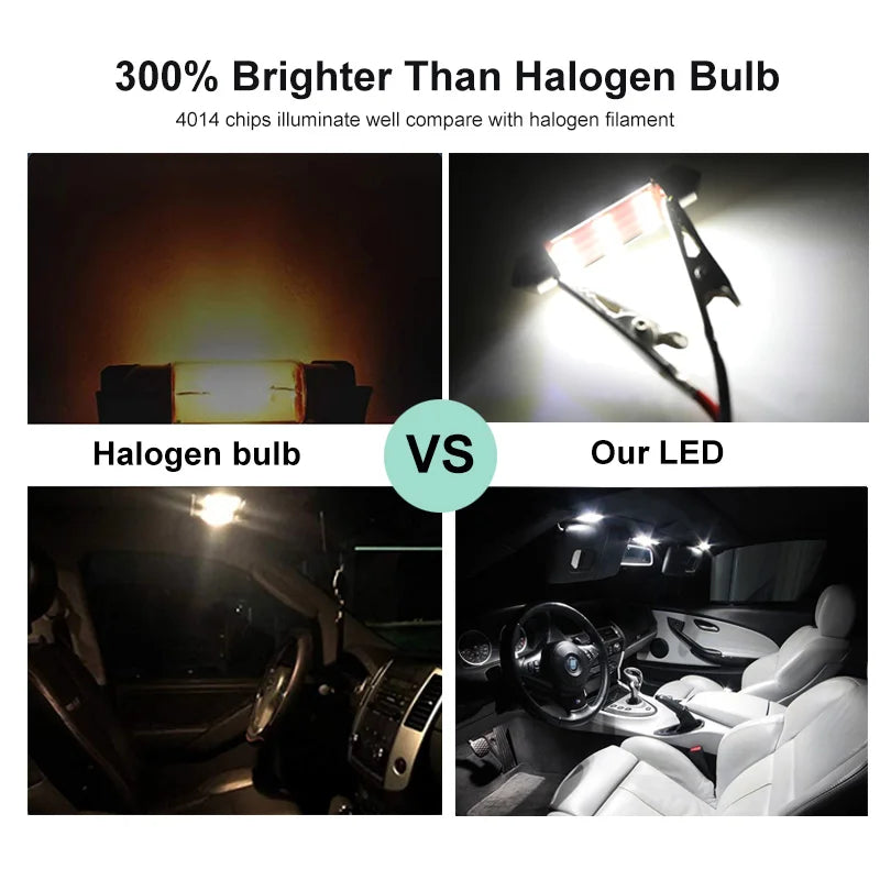 Car Led Interior Light Kit For Citroen C3 Hatchback FC FN SC SX MK1 MK2 MK3 2002-2020 LED Interior Bulbs Lamp
