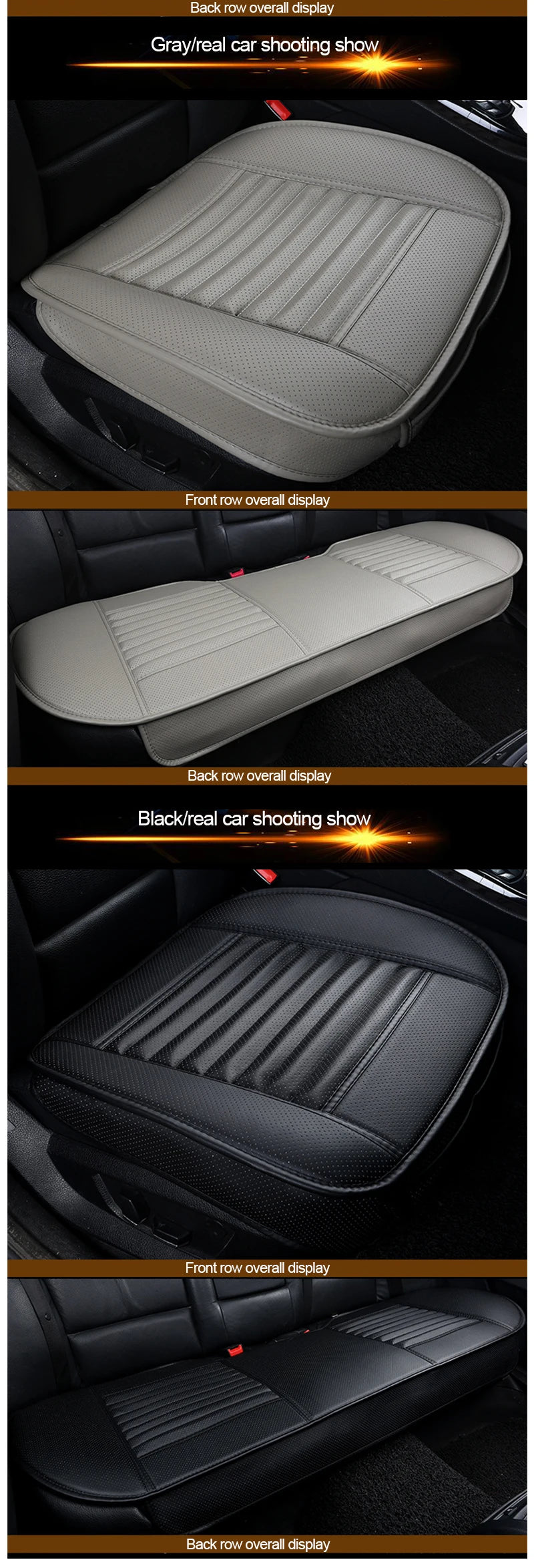 PU Leather Car Seat Covers, Front, Rear or Full Set