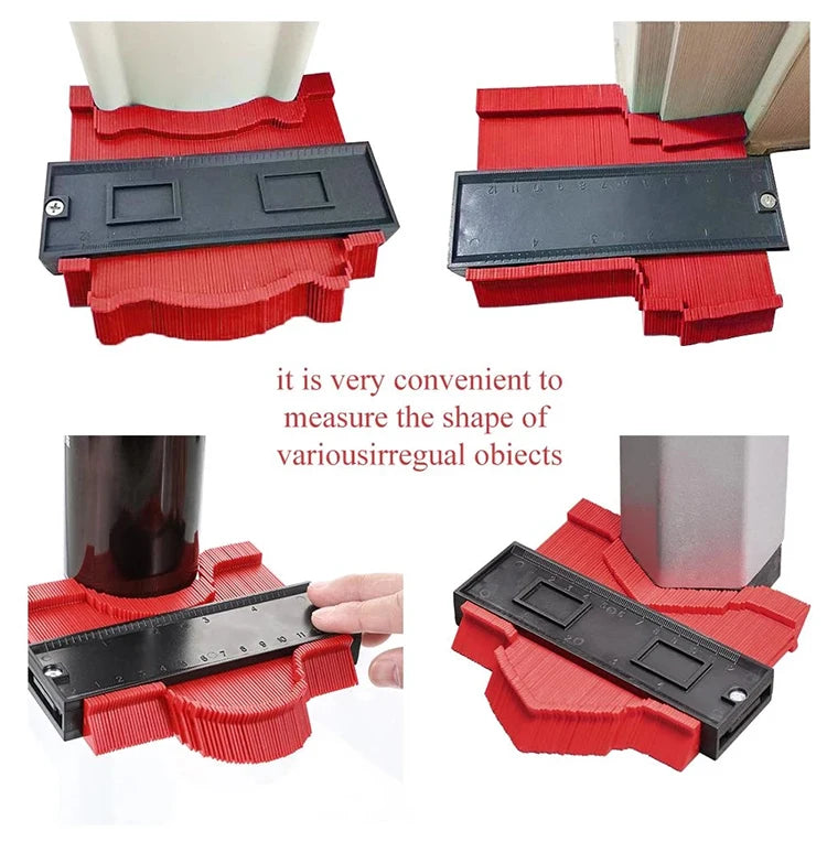 Contour Gauge Duplicator 5/10 Inch Profile Ruler for Tile & Carpet - image 12