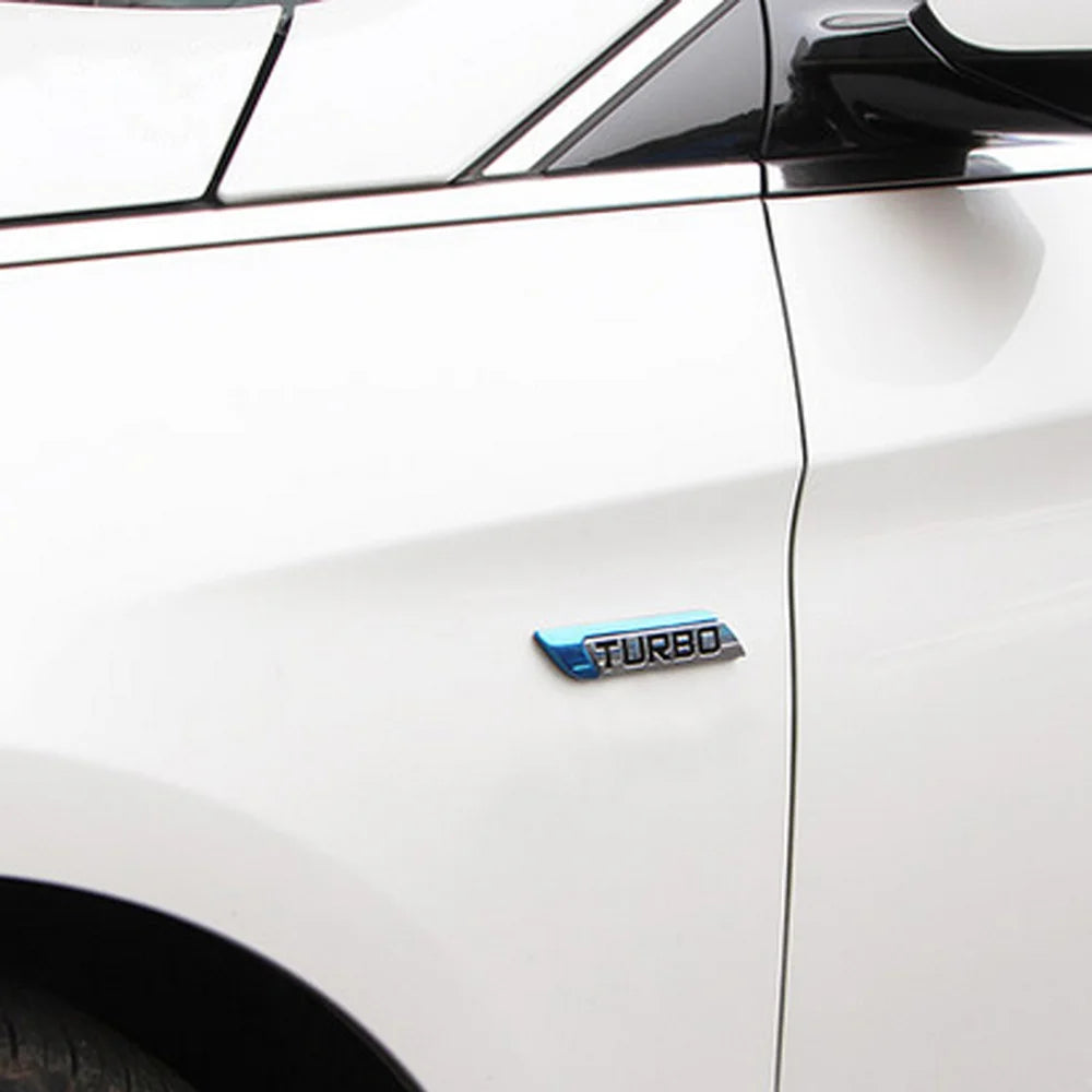 3D Metal Turbo Emblem Badge Decal for Car Body, DIY Styling - view 6