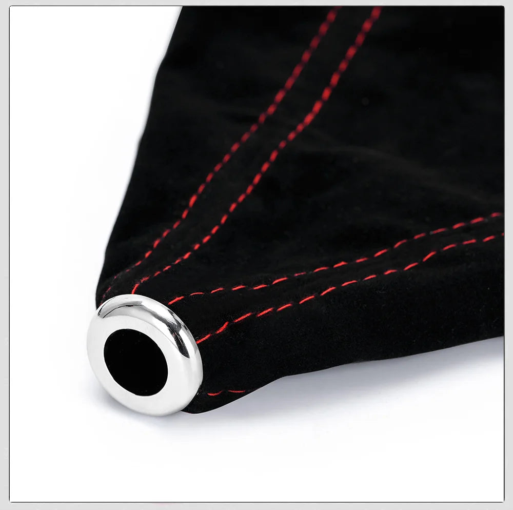 Universal Manual Shift Boot Cover, Suede or PU with Colored Stitch