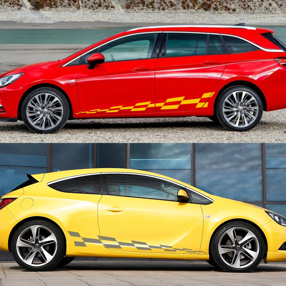 Vauxhall Car Racing Side Stripes Decals (2PCS) - image 4