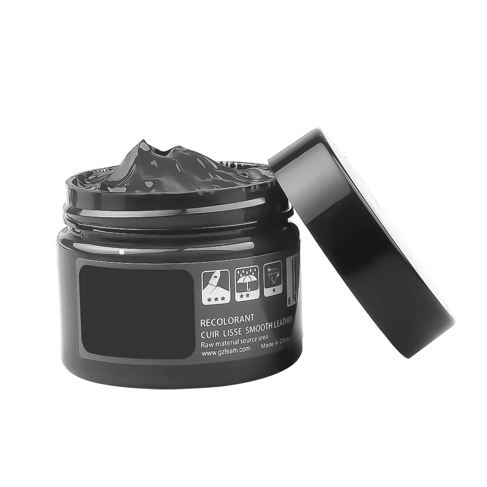 Leather Repair Kit, No-Heat Recoloring Balm for Car Seats & Shoes