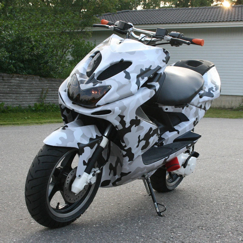 Arctic Snow Black Camo Vinyl Wrap for Vehicles & Laptops - image 6