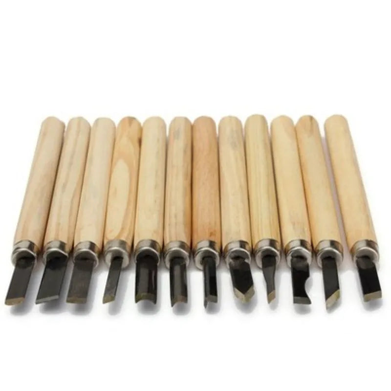 12-Piece Wood Carving Chisel Set – Professional Woodworking Tools - image 3