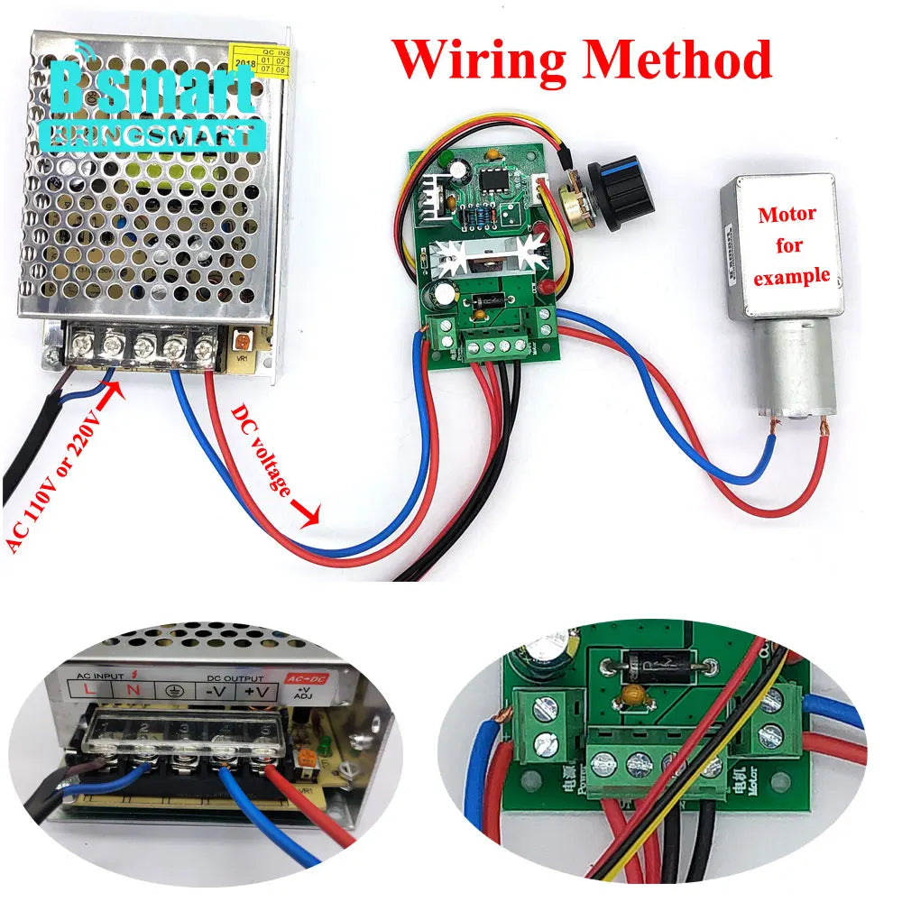 DC 12V/24V Worm Gear Reduction Motor, Self-Locking Gearbox