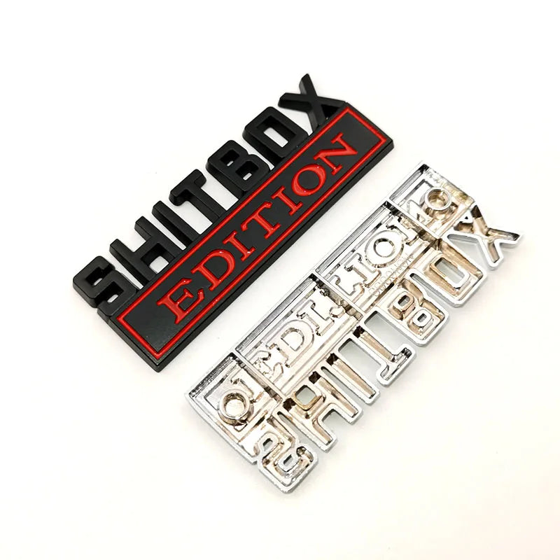 Funny Edition Script 3D Metal Car Sticker for Jeep, Dodge and Chrysler
