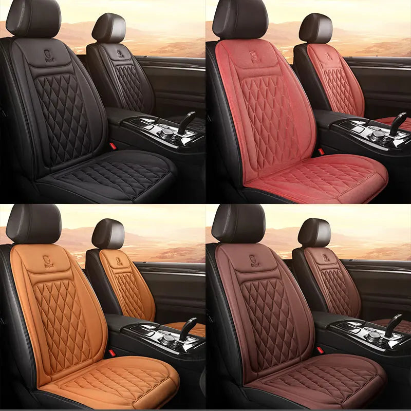 12-24V Heated Car Seat Cover with 3 Heat Settings