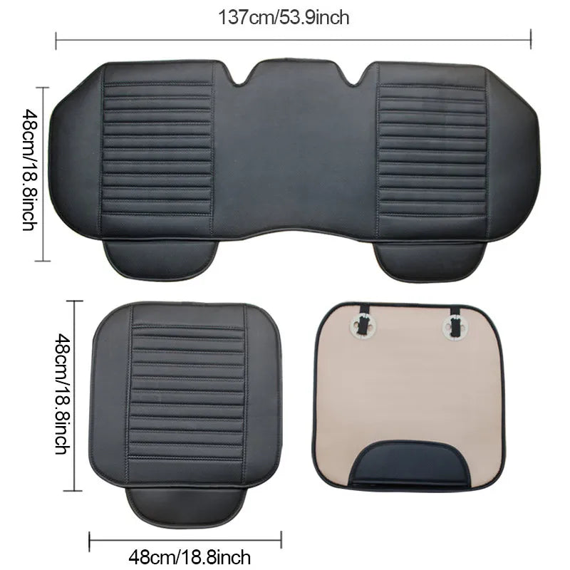 PU Leather Car Seat Cushion Cover, Front or Rear