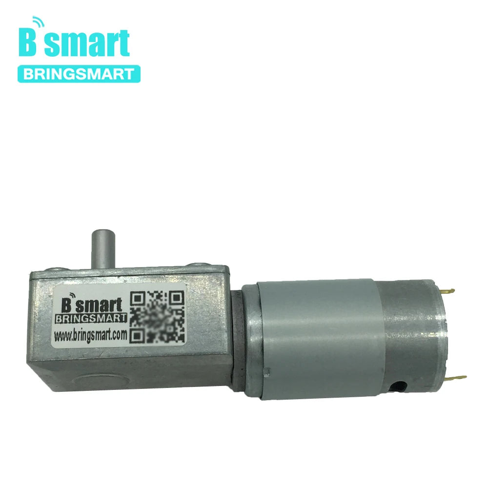 DC 12V/24V Worm Gear Reduction Motor, Self-Locking Gearbox