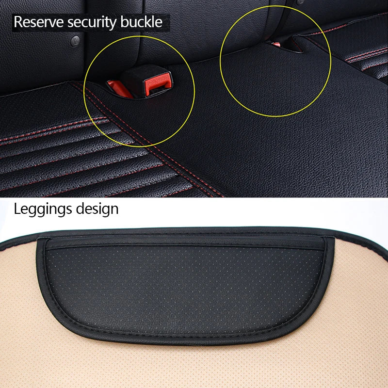 PU Leather Car Seat Cushion Cover, Front or Rear