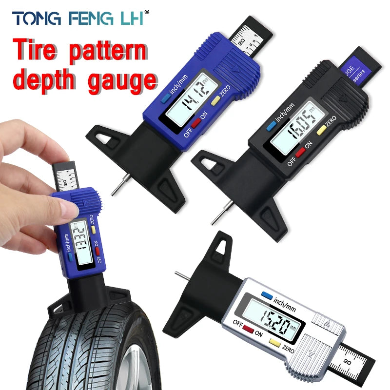 Digital Tire Tread Depth Gauge for Tires & Brake Pads