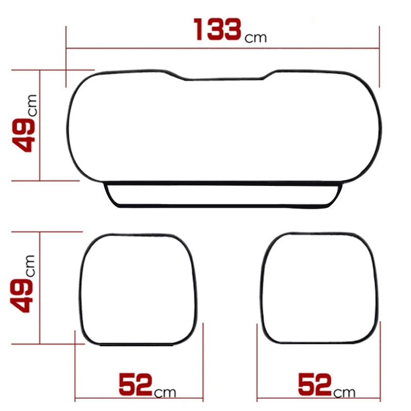 Universal PU Leather Car Seat Cover, Front or Rear