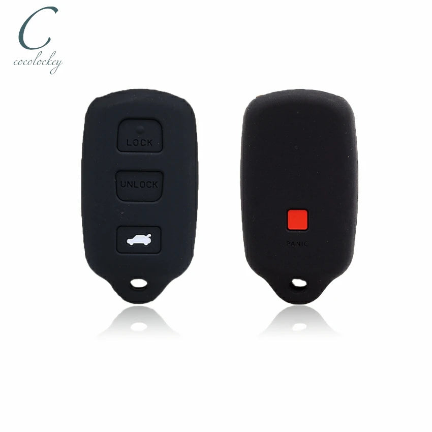 3 Button Silicone Key Fob Cover for Toyota Corolla Camry - image 4