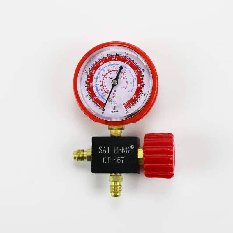 Refrigerator, Air Conditioner, Car Refrigerant Manifold Gauge High/Low Pressure R134a R404a R22 R410a Refrigerant Manometer
