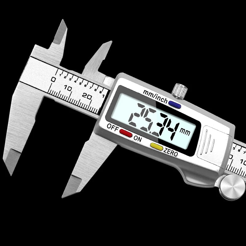 6-Inch 150mm Digital Calipers Stainless Steel Electronic Digital Vernier Caliper Metal Micrometer Measuring Tool CALIPER