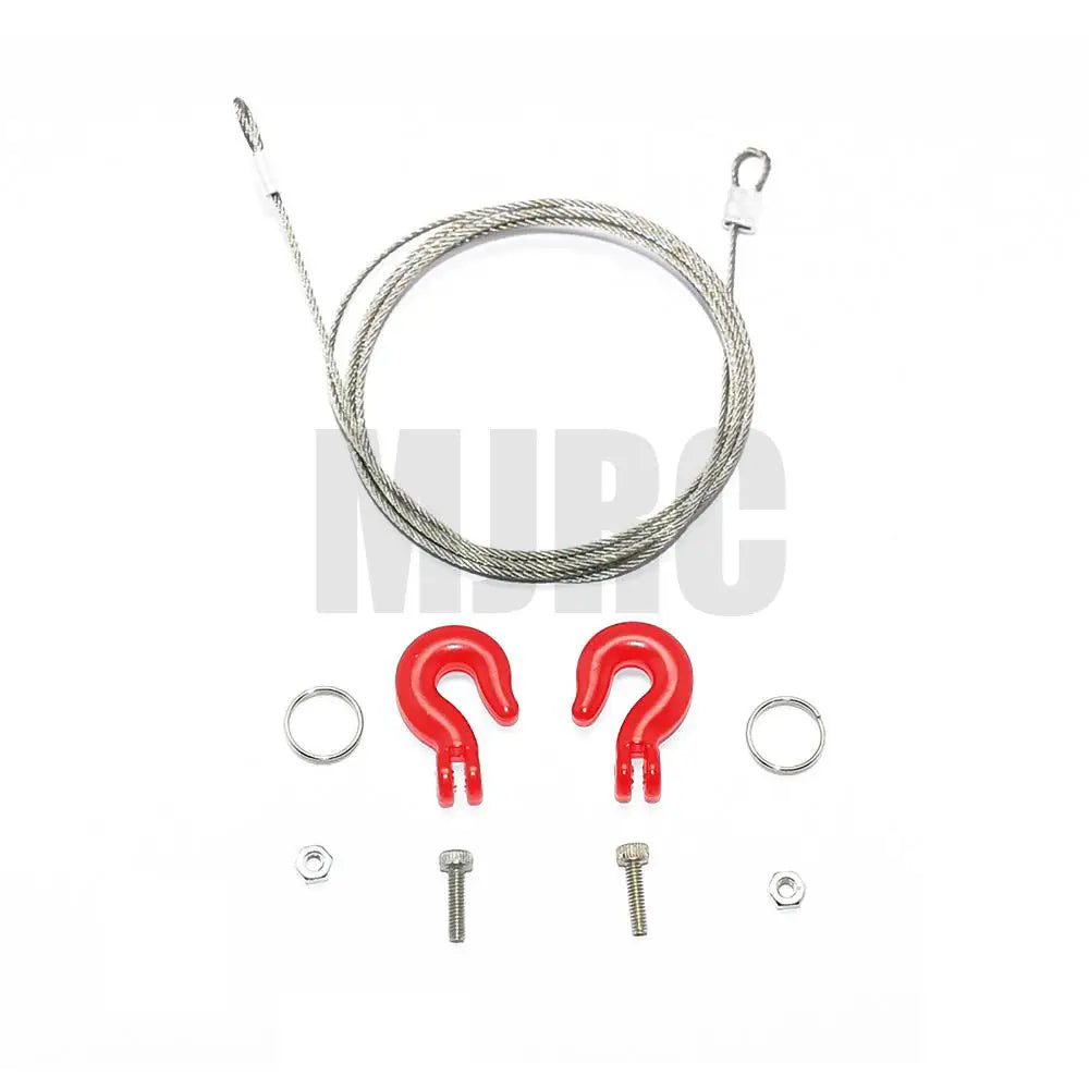 Rc Tow Trailer Chain Hook Shackles Mini Fuel Tank Oil Drum For 1/10 Crawler Car Axial Scx10 D90 Cc01 D110 Tf2 Trax Trx4 Trx6