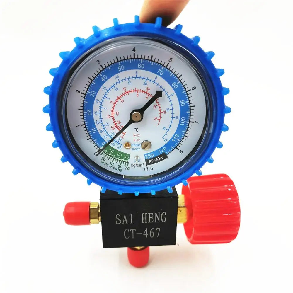 Refrigerator, Air Conditioner, Car Refrigerant Manifold Gauge High/Low Pressure R134a R404a R22 R410a Refrigerant Manometer