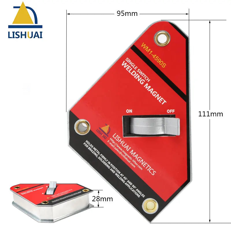 Strong Single Switch Neodymium Welding Magnet Holder On/Off Switch Magnetic Clamp/Magnet Square  45 90 Degree Small Size