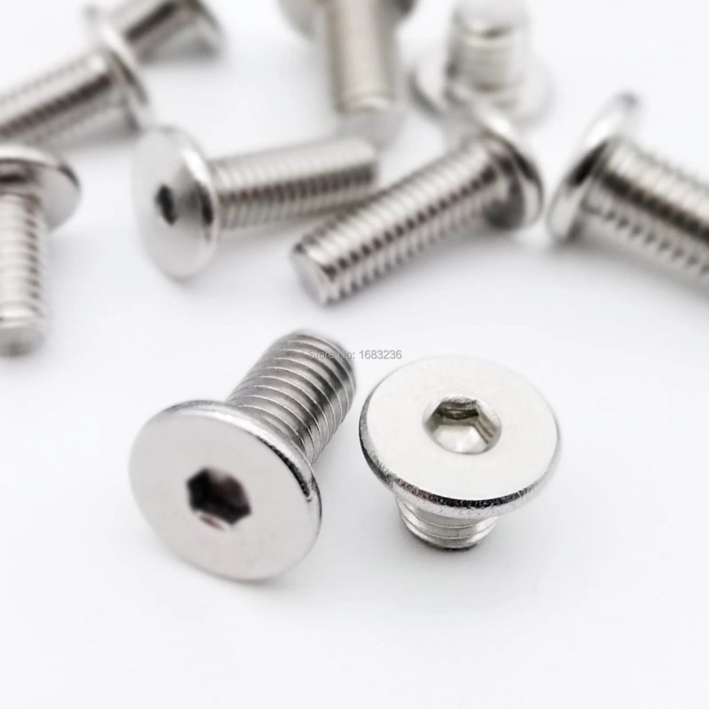 Black Ultra-Thin Stainless Steel Hex Socket Flat Head Screws M2-M8 - image 8