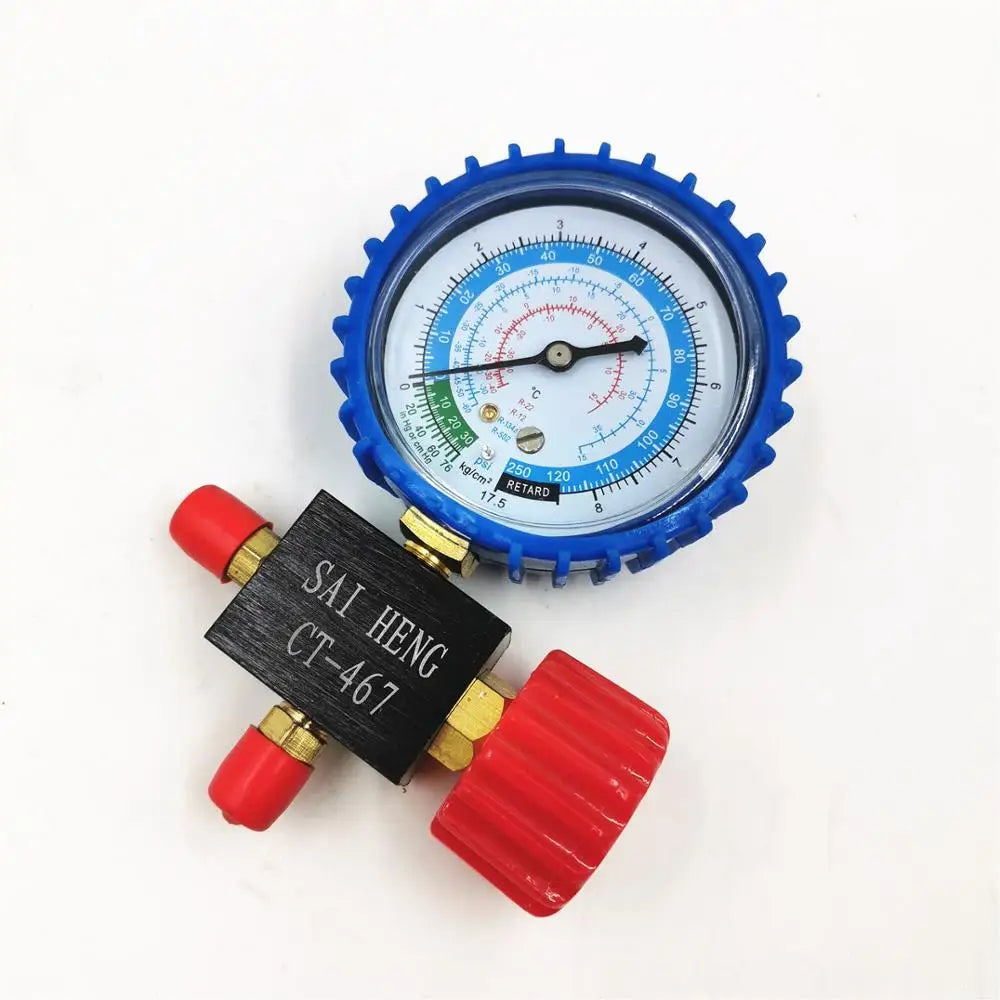 Refrigerator, Air Conditioner, Car Refrigerant Manifold Gauge High/Low Pressure R134a R404a R22 R410a Refrigerant Manometer