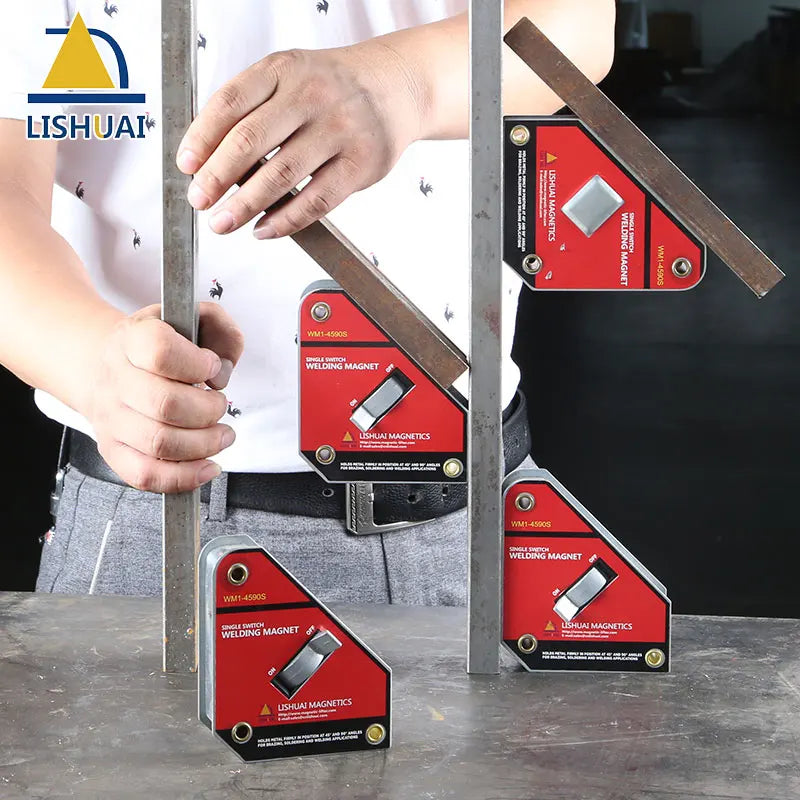 Strong Single Switch Neodymium Welding Magnet Holder On/Off Switch Magnetic Clamp/Magnet Square  45 90 Degree Small Size