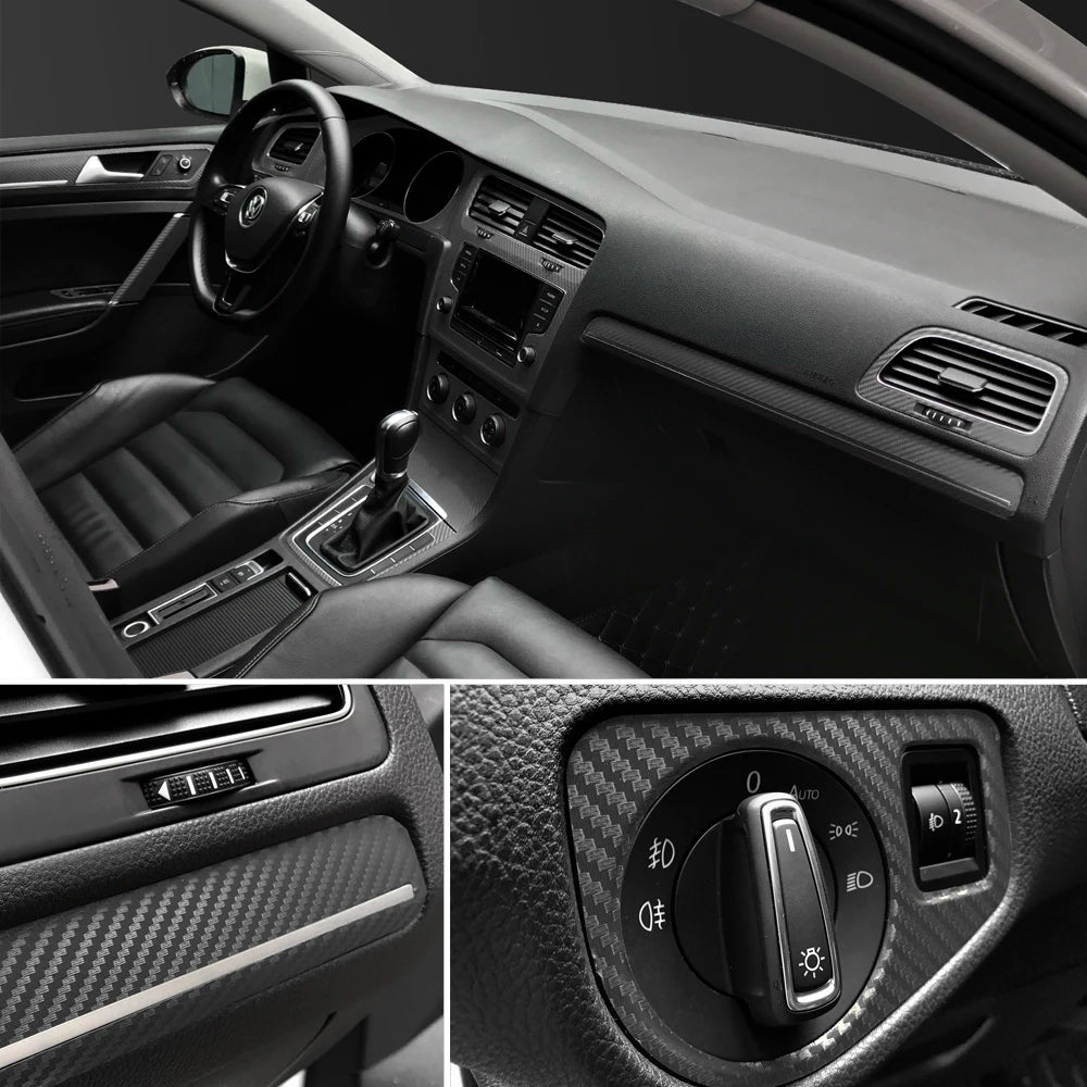 3D Carbon Fiber Vinyl Wrap for Cars & Motorcycles – 200x50cm - image 5