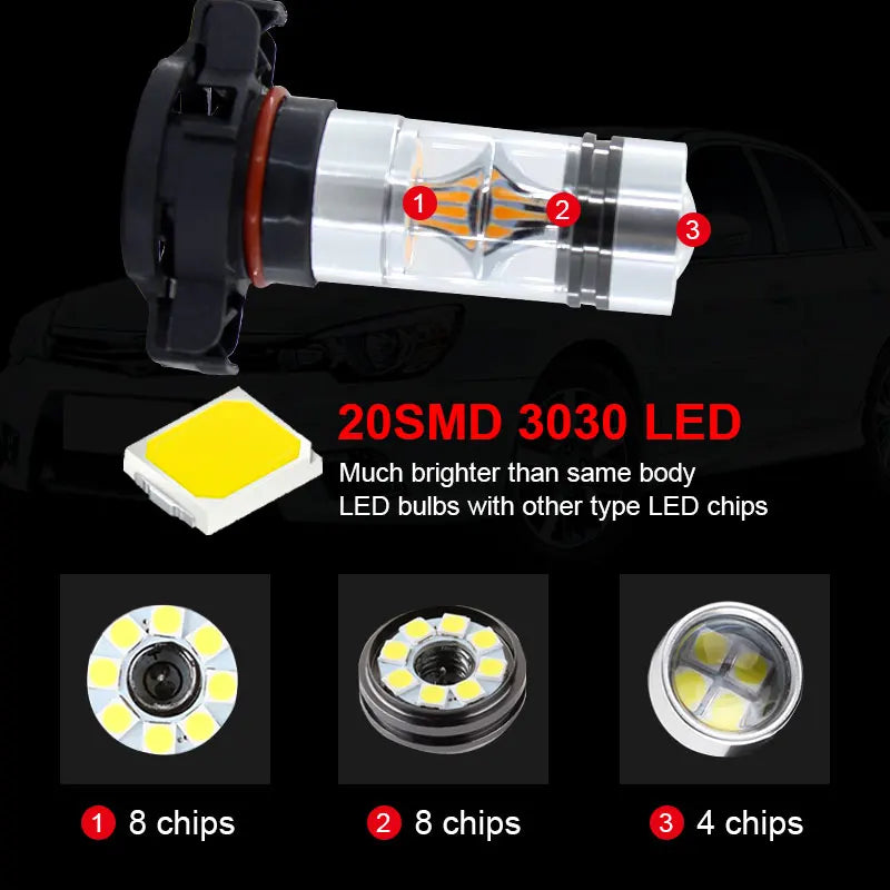 LED Daytime Running Lights for 2017-2019 Jeep Compass - image 2