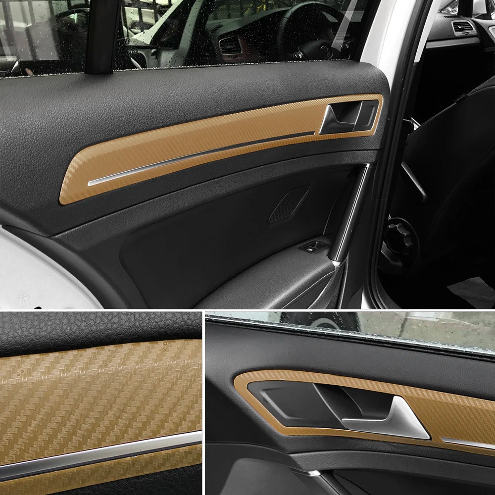 3D Carbon Fiber Vinyl Wrap for Cars & Motorcycles – 200x50cm - image 4