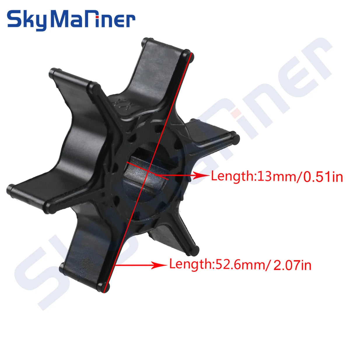 Water Pump Impeller for Yamaha Outboards 9.9hp, 15hp and 20hp