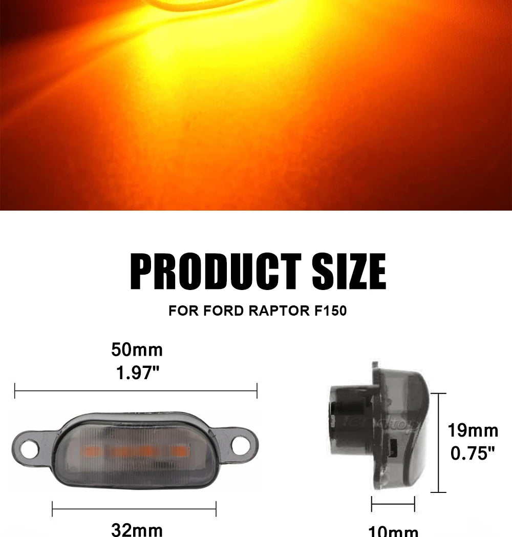 Waterproof LED Grille Marker Lights for Ford F-150 & RAM 1500 - image 14