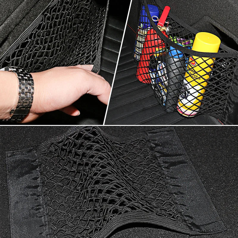 Elastic Mesh Cargo Net Pocket for Car Trunk and Seat Back