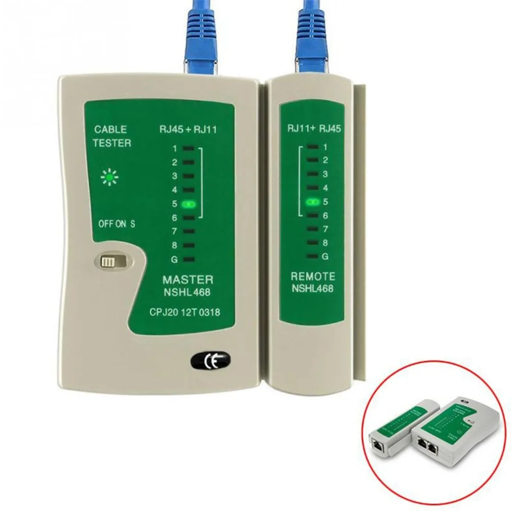 Professional Network Cable Tester RJ45 RJ11 RJ12 CAT5 UTP LAN Cable Tester Detector Remote Test Tools Networking