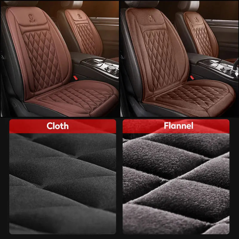 12-24V Heated Car Seat Cover with 3 Heat Settings