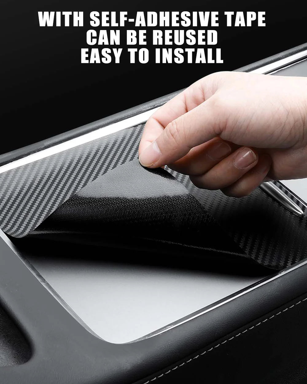 Center Console Panel Wrap for Model 3 and Model Y 2021-2023