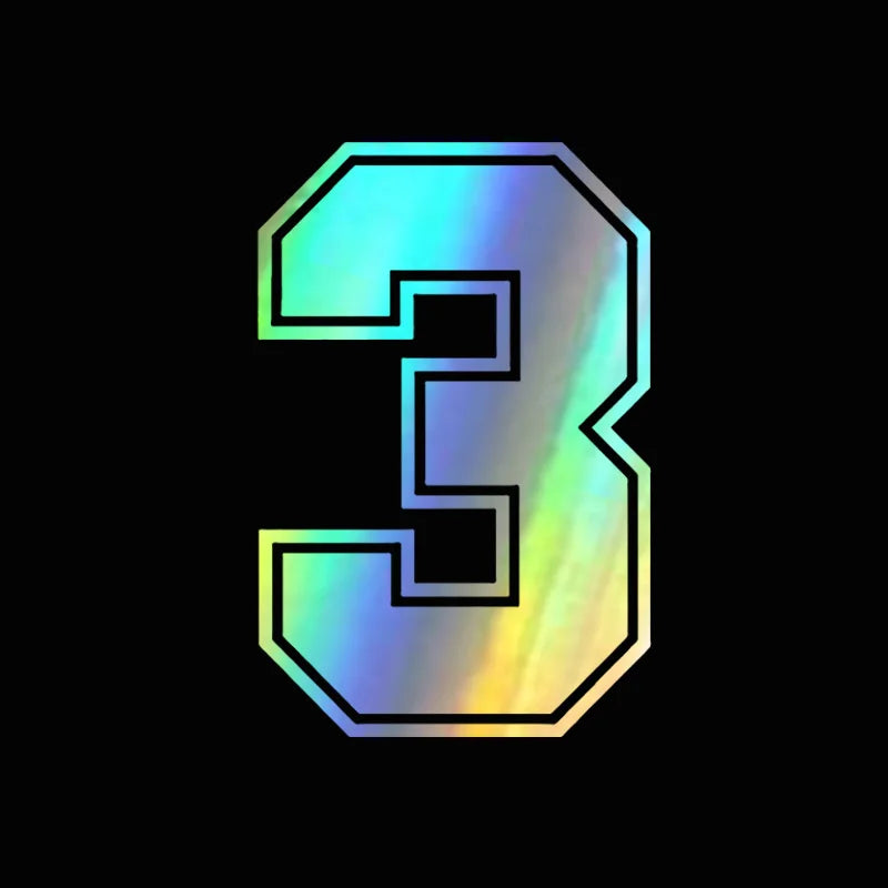 15cm Reflective Racing Number Decals, 0 to 9, for Car and Motorcycle - view 10