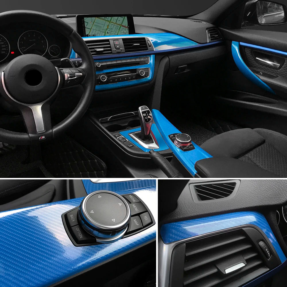 5D Carbon Fiber Vinyl Wrap Film - 50x200cm for Car & Motorcycle - image 6