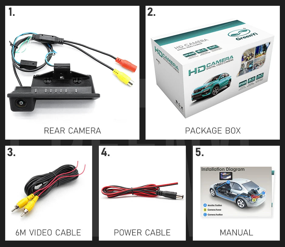 1080P AHD Backup Camera for BMW 3/5/X Series with Night Vision - image 17
