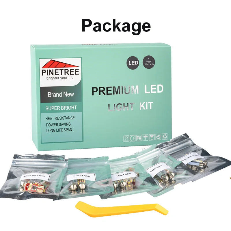 Car Led Interior Light Kit For Citroen C3 Hatchback FC FN SC SX MK1 MK2 MK3 2002-2020 LED Interior Bulbs Lamp
