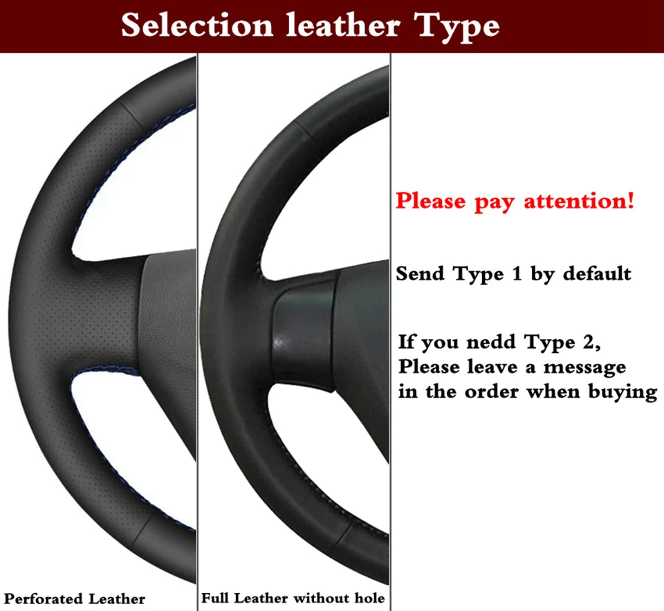 Microfiber Leather Steering Wheel Cover for Chevy/GMC Truck - image 8