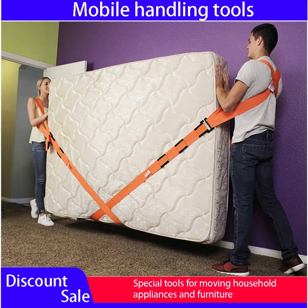 Adjustable Lifting Moving Strap Ropes Lift Cord Move Tool Heavy Objects Furniture Transport Belt Move Wrist Carrying Straps Tool