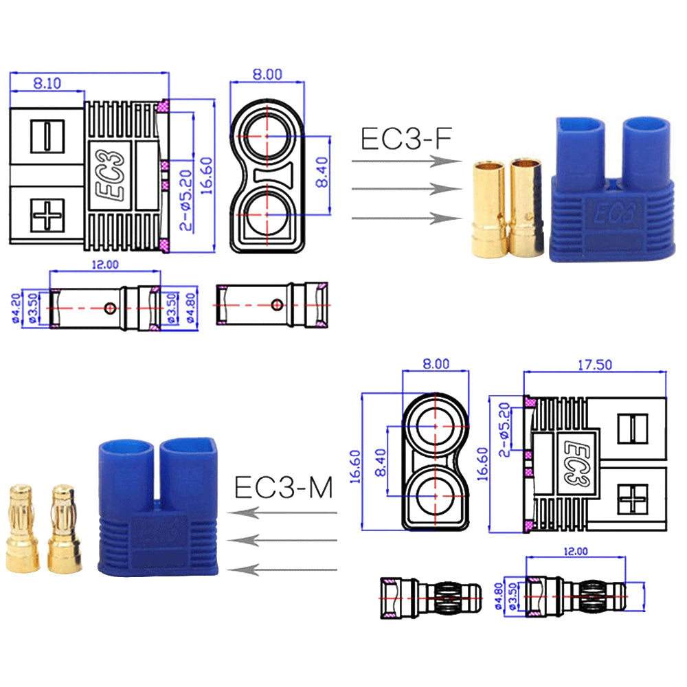 EC3 & EC5 Bullet Connectors for RC Vehicles - image 5
