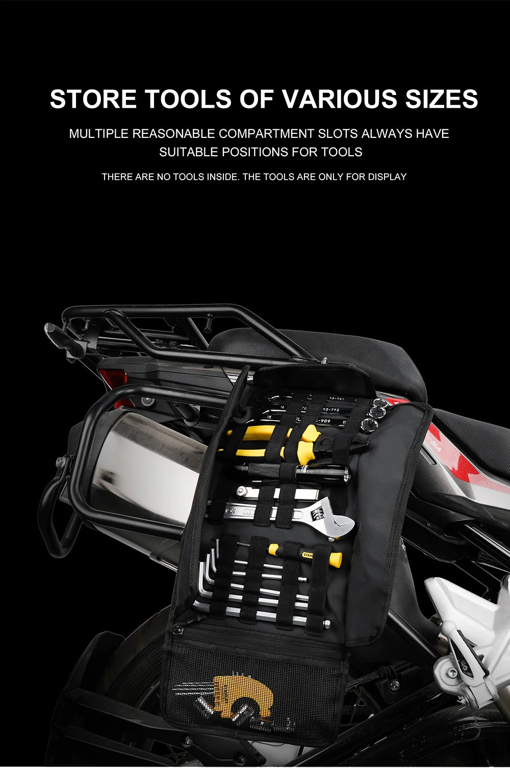 Rhinowalk Motorcycle Tool Roll Saddlebag - image 8